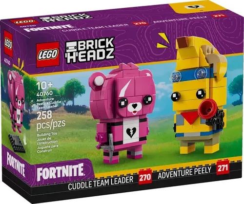 LEGO 40760 BrickHeadz Przygodowy Skórek z Tropików I Dowódczyni Drużyny Przytulanek