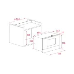 Kuchenka mikrofalowa Teka ML 8220 BIS L Grill Czarny urban