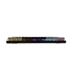 Klawiatura gamingowa White Shark Wakizashi Red przewodowa mechaniczna podświetlana czarno-szara