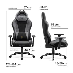 Fotel DIABLO CHAIRS X-Horn 2.0 (L) Czarno-szary