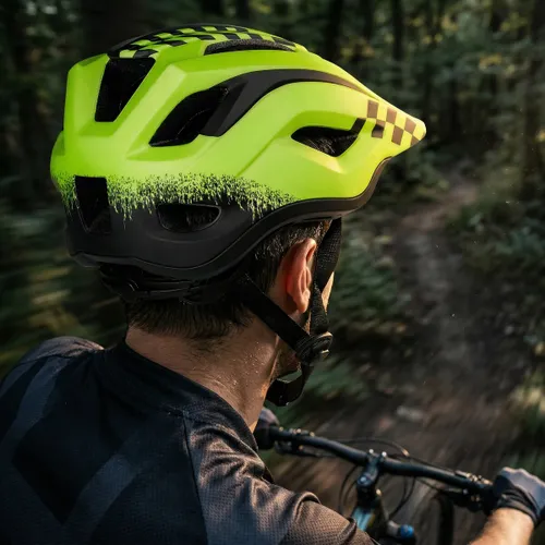 Kask rowerowy VAYOX Enduro VA0421GM Zielony Full Face z odpinaną szczęką (rozmiar M)