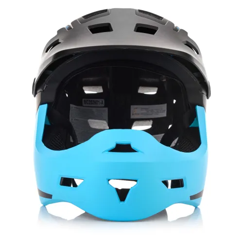 Kask rowerowy full-face METEOR Hydra L 58-61 cm czarny/niebieski
