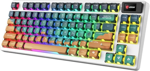 Klawiatura gamingowa MSI Forge GK600 TKL Wireless Mars US bezprzewodowa mechaniczna podświetlana