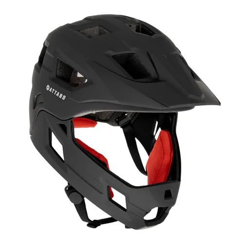 Kask rowerowy dziecięcy ATTABO Predator full face czarny