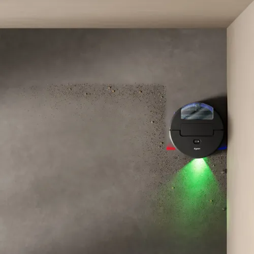 Robot sprzątający Dyson Spot+Scrub Ai Funkcja mopowania Stacja oczyszczająca Tworzenie mapy pomieszczenia 76dB Funkcje AI Czarny