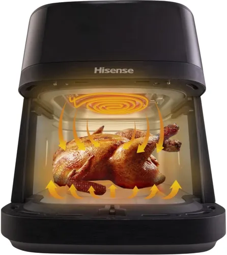 Air Fryer Frytkownica beztłuszczowa HISENSE HAF1800DCD 6.3l z okienkiem do obserwacji postępów gotowania