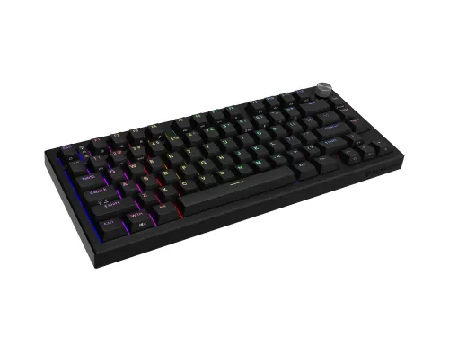 Klawiatura gamingowa Genesis Thor 404 75% GenX Stratos Silent przewodowa mechaniczna podświetlana cicha czarna
