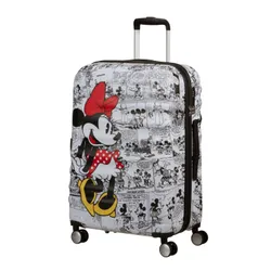 Walizka średnia American Tourister Wavebreaker Disney - Minnie comics white