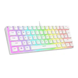 Klawiatura mechaniczna Rampage Radiant K11 Outemu RED Biały