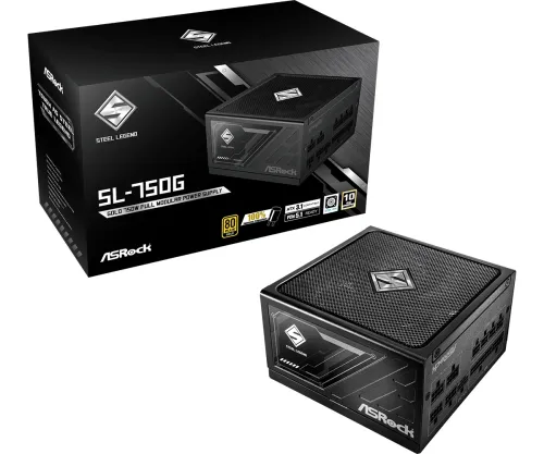 Zasilacz ASrock Steel Legend SL-750G 750W 80+ Gold Czarny