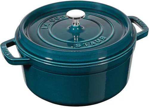 Garnek żeliwny okrągły 3.7 ltr, La Mer STAUB LA COCOTTE Morski