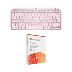 Klawiatura LOGITECH MX Keys Mini Różowy + Program MICROSOFT 365 Personal