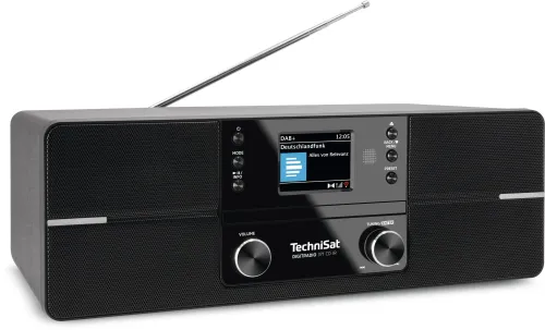 Radioodbiornik TechniSat DigitRadio 370 CD IR Radio FM DAB+ Internetowe Bluetooth Czarny