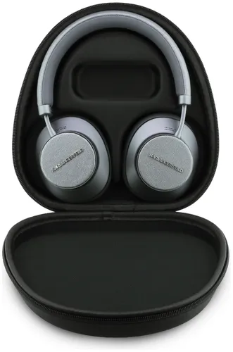 Słuchawki nauszne KARL LAGERFELD Saffiano Elongated Bluetooth ANC Szary