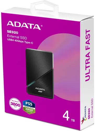 Dysk ADATA External SE920 4TB SSD Czarny