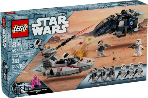 LEGO Klocki Star Wars 40755 Imperialny transportowiec kontra zwiadowczy śmigacz Rebelii