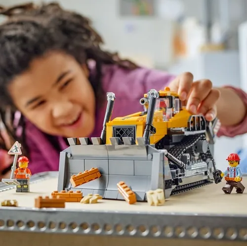 LEGO Klocki City 60466 Żółty buldożer z ładowarką
