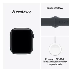 Apple Watch SE 3gen GPS 44mm koperta z aluminium (północ) + pasek sportowy rozmiar M/L (północ) 2025