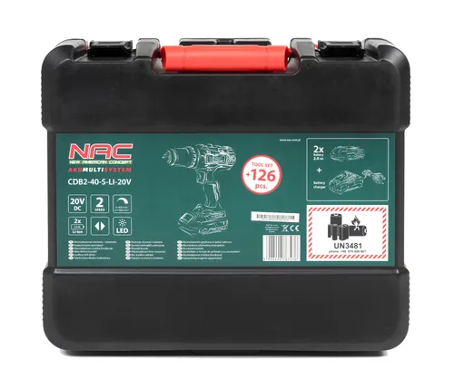 Wiertarko-wkrętarka NAC CDB2-40-S-LI-20V