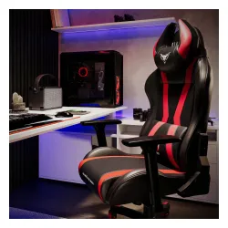 Fotel Diablo Chairs X-Horn 2.0 Small do 90kg Skóra ECO Czarno-czerwony