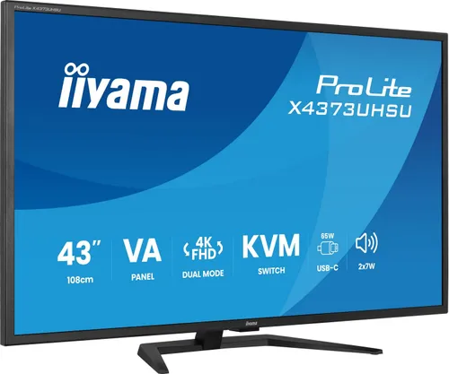 iiyama ProLite X4373UHSU-B2 - 60Hz | 4K | VA | 43'' | 3ms | HDR10