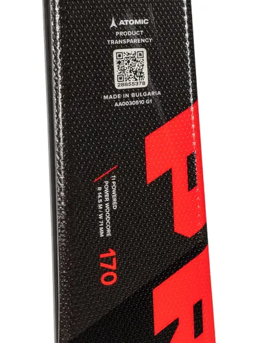 Narty slalomowe ATOMIC REDSTER Ti PRO + wiązania ATOMIC M10 z GRIP WALK - Długość (cm) - 170