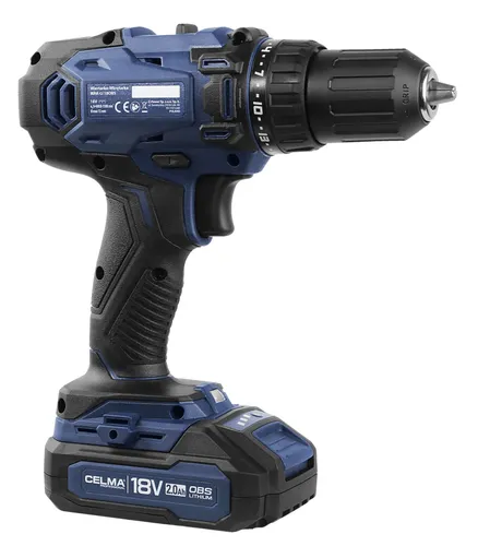 Wiertarko-wkrętarka CELMA PROFESSIONAL WAK-Li 18OBS 18V 2x2Ah 50Nm