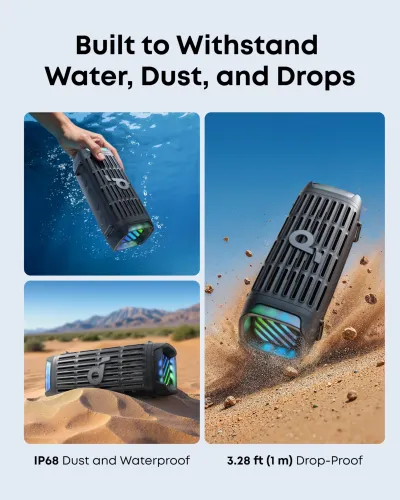 Głośnik Bluetooth Soundcore Boom 3i 50W Brązowy