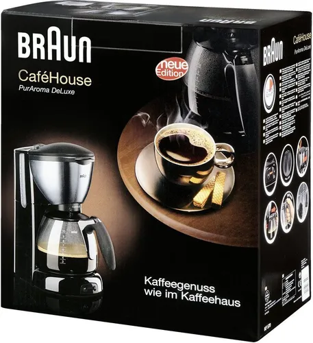 Кофеварка Braun PurAroma DeLuxe CaféHouse KF 570 черный