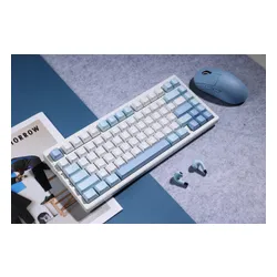 Klawiatura gamingowa Mchose G75 Cabbage Tofu Switch V2 bezprzewodowa mechaniczna podświetlana niebieski