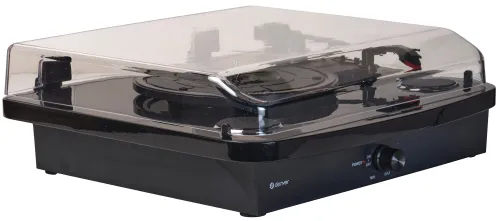 Gramofon DENVER VPL-230 Czarny, Manualny,Napęd paskowy,BT,USB,Wbudowane głośniki,Prędkość odtw. 33 1/3,45,78 obr./min