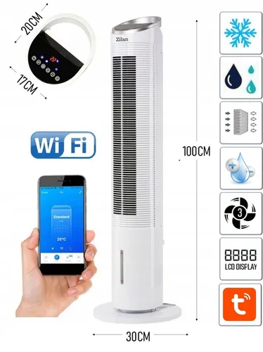 WENTYLATOR KLIMATOR KLIMATYZER 2W1 SMARTFON WI-FI