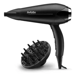 Suszarka do włosów BaByliss Turbo Smooth 2200 D572DE Jonizacja Dyfuzor Zimny nawiew 2200W 2 prędkości 3 temperatury