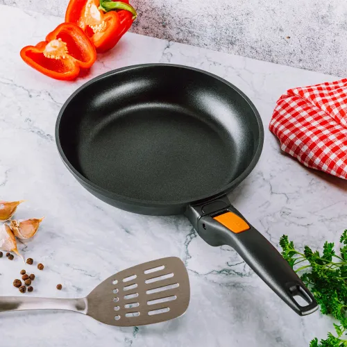 TESCOMA Smartclick 24 cm czarna - patelnia nieprzywierająca z odpinaną rączką