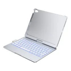 Etui na iPad Air 11 cali TYPECASE Flexbook Touch Srebrny Klawiatura