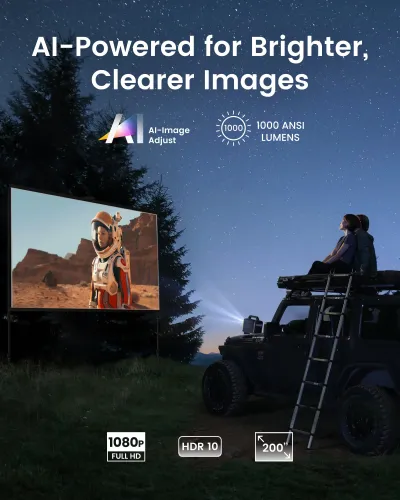 Projektor Nebula Mars 3 D2333 DLP Full HD HDR Android TV Wi-Fi Bluetooth