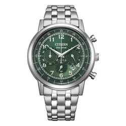 Zegarki CITIZEN Eco-Drive Classic Chrono CA4630-53X Srebrny