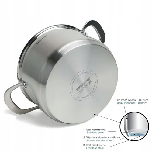 Garnki zestaw garnków stalowych 8el 2472