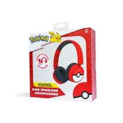 Słuchawki bezprzewodowe z mikrofonem OTL Technologies Pokémon Pokeball Wireless Dla Dzieci Nauszne Czerwony