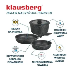 Zestaw garnków KLAUSBERG KB-7858 (5 elementów)