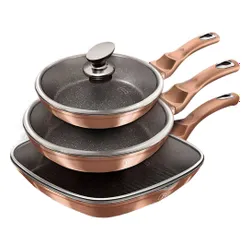 Zestaw patelni BERLINGER HAUS Metallic Line Rose Gold Edition BH/6195 (6 elementów)
