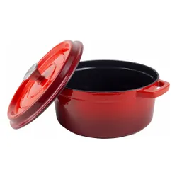 Garnek żeliwny VINTAGE CUISINE VC2P2218RD20CP Czerwony Ombre 2.2L