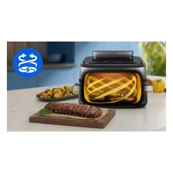 Air Fryer Frytkownica beztłuszczowa Philips NA565/02 Ovi Ultra Megabasket z funkcją Steamfry, pary, auto czyszczenie
