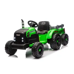 Traktor Na Akumulator Dla Dziecka Ch9959B 24V 2X120W Przyczepa LED Eva Pilot