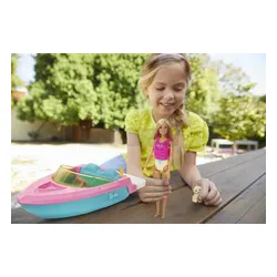 Lalka Barbie motorówka i lalka GRG30