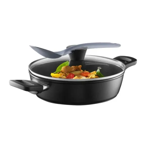 AMBITION Alto 28 cm - patelnia głęboka z pokrywką z powłoką nieprzywierającą