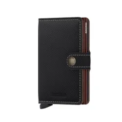 RFID Miniwallet Gizli Saffiano-brown Kılıflı Cüzdan