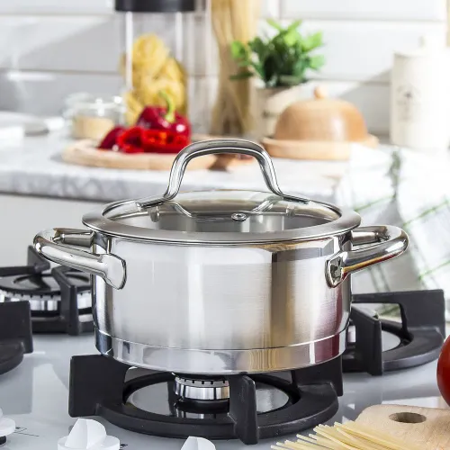 TESCOMA President niski 1,5 l - garnek ze stali nierdzewnej z pokrywką