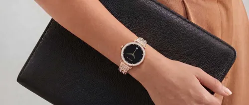 Smartwatch STELIO Lusso Gem AI 38mm Złoty + Bransoletka YES