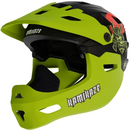 Kask KAMIKAZE Ronin Zielony Full Face (rozmiar M)